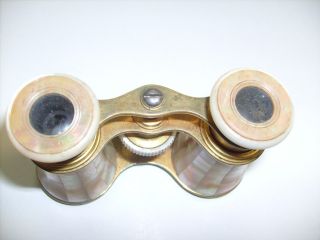 Vintage Lemaire of Paris Opera Glasses mother of pearl - binoculars 3