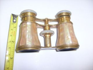 Vintage Lemaire of Paris Opera Glasses mother of pearl - binoculars 7