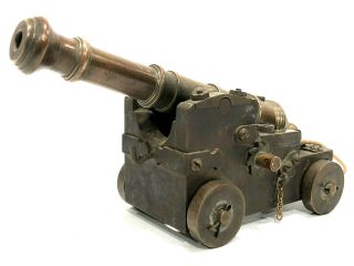 Civil War Black Powder Signal Cannon Model Trench Art Navy Revolutionary Brass