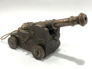 Civil War Black Powder Signal Cannon Model Trench Art Navy Revolutionary Brass 2