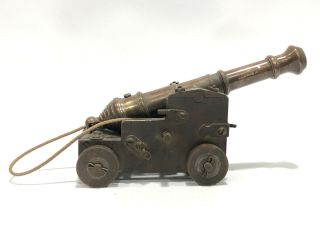 Civil War Black Powder Signal Cannon Model Trench Art Navy Revolutionary Brass 3