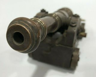 Civil War Black Powder Signal Cannon Model Trench Art Navy Revolutionary Brass 6