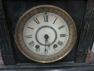Antique Made in USA Wooden Shelf Clock 2