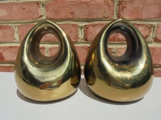 Pair Vintage Mcm Mid Century Modern Ben Seibel Jenfred Ware Bell Shape Bookends