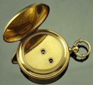 VERY RARE WALTHAM APPLETON TRACY FOGG ' S PATENT 18K GOLD HUNTER POCKET WATCH 1871 9