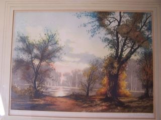 RARE Antique Jean Joseph CHABRIDON Artist Proof Etching Park Versailles France 8