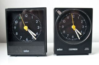 2 BRAUN Clock Dieter Rams Type 4763,  type4749 designed by Dietrich Lubs 6