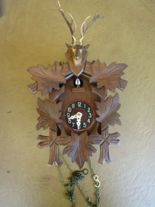 Vintage Estate Find Germany Cuckoo Clock Missing Weights