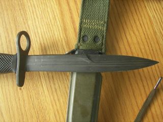 Vintage Vietnam ERA US M7 Bayonet Milpar M8A1 Scabbard with DAS stamp 7