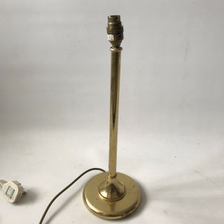 Vintage Franklite Table Lamp Base Polished Brass Tall Pillar Style Retro H47cm