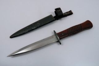 Wwii German Army Dagger Sword & Sheath Wwi Belt Trench Boot Knife Combat Bayonet