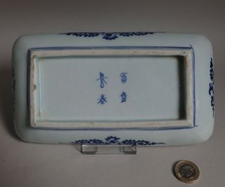 Arita Imari Blue & White Sansui and Tako - karakusa Dish c.  1750 No 1 8