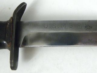 Vintage WW II U.  S.  M.  3 Pal fighting knife M 3 Trench Knife 2