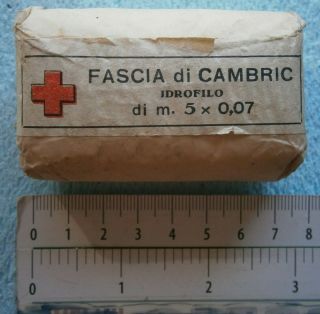1939 Wwii Italy Medical Set Hydrophilic Gauza Fascia Di Cambric Idrofilo Ww2