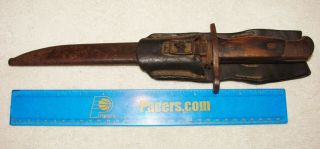 Rare Wwii Japanese Army Type 100 Paratrooper Bayonet,  Scabbard,  Frog