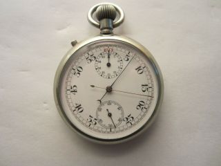 Swiss Split - Second 15j Chronograph Pocket Stop Watch Usa Sells Only