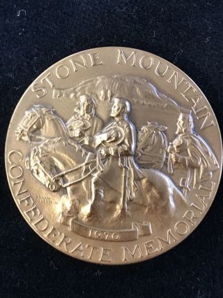 1970 Stone Mountain Confederate Memorial Bronze Coin Medal Medallic Art Co.  Csa