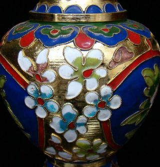 150mm Collectible Handmade Brass Cloisonne Enamel Vase Flower Deco Art 4