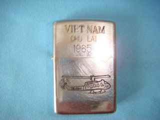 War Zippo Lighter Vietnam Chu Lai 1965