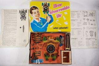 Vintage 1961 German Schwarzwalder Do It Yourself Build A Clock Nib