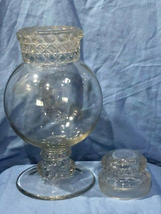 Vintage apothecary Dakota snow globe jar 11 1/2 