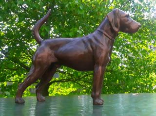 Antique Turn - Of - The - Century Jb Jenning 3lb Bronze English American Foxhound Dog