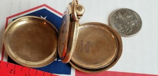 Elgin 14K Gold Hunting Case Pocket Watch Not Running Old Estate 6