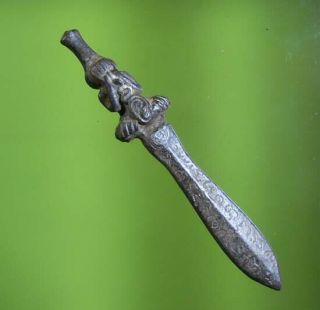 Top Knife Khmer Talisman Antique Protect Evil Rare
