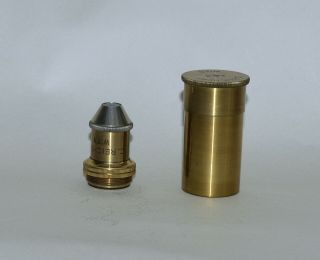 No 3,  Objective Lens In Can For Brass Microscope - C.  Reichert,  Wien.