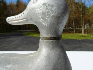 Vintage Folk Art Metal Duck Decoy Lawn Garden Water Sprinkler Rotating Head 4