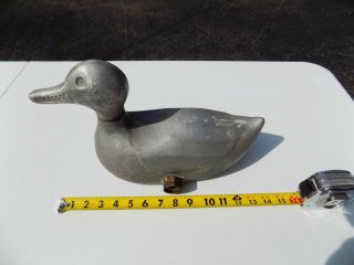 Vintage Folk Art Metal Duck Decoy Lawn Garden Water Sprinkler Rotating Head 8