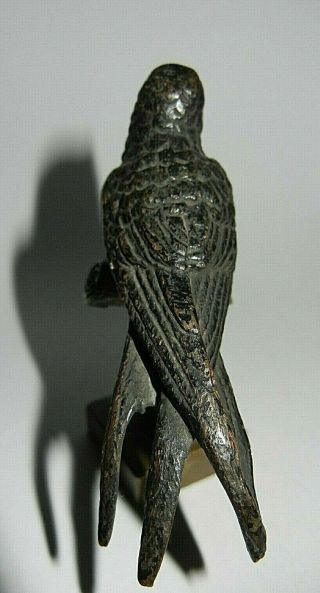 DETAILED COLD PAINTED BRONZE BIRD ON A PERCH VIENNA BRONZE WAX SEAL ? 4