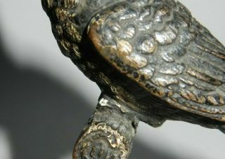 DETAILED COLD PAINTED BRONZE BIRD ON A PERCH VIENNA BRONZE WAX SEAL ? 5