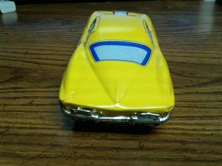 Vintage 1960 ' s Tin Friction Corvette Sting Ray 9.  5 Inches Made in Japan 6