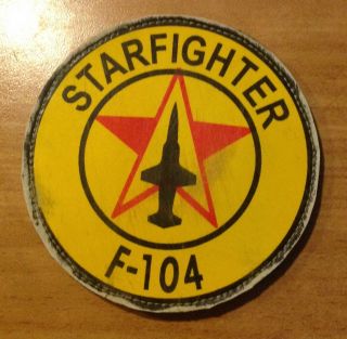 F - 104 Starfighter Itaf Italian Airforce Roundel Velkr0 Patch