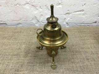 Antique Vintage Wright & Butler Birmingham Brass Oil Burner Lamp Light