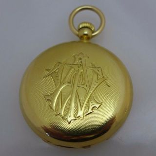 Early Patek Philippe & Cie 18K Yellow Gold Antique Hunter Case Mens Pocket Watch 2