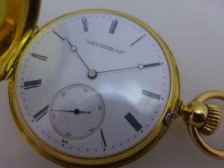 Early Patek Philippe & Cie 18K Yellow Gold Antique Hunter Case Mens Pocket Watch 4