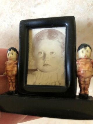 Celluloid Toy Picture Frame Shimmikins Kewpie Doll Charms