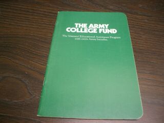 1982 The Army College Fund Recruitment Brochure