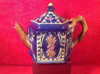 Tea Pot Antique Victorian Majolica Tea Pot C1800 