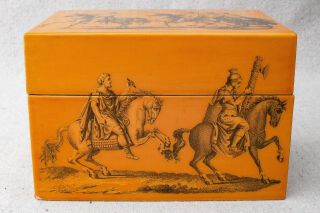 Vintage Fornasetti Style Italian Neoclassical Greco Roman Soldiers Decoupage Box 5