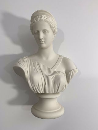 Fine Antique Classical English Parian Bust Depicting Diana