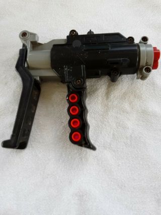 Vintage Folding Edison Giocattoli Toy Space Gun W/ 6 Rubber Projectiles