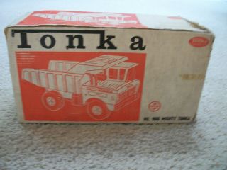 Tonka First Year Mighty Tonka Box Only 1964.  Hard To Find