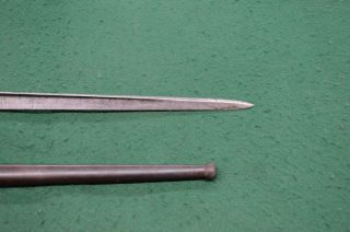 FRENCH 1876 GRAS SWORD BAYONET WITH SCABBARD ST.  ETIENNE GOOD SHAPE M1874 7