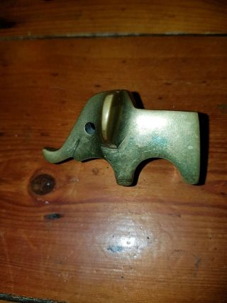Vintage Bronze Italian ? Elephant Luigi Colani ? Paperweight ? Modernist