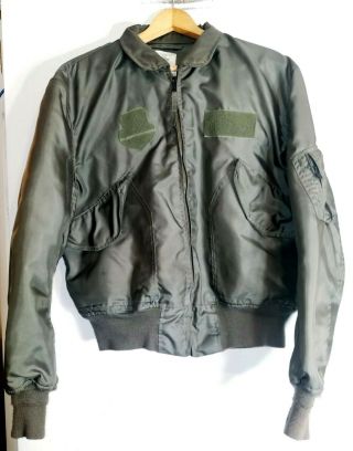 Large 42 - 44 Vintage 1991 Summer Flyers Jacket Cwu 36p 100 Aromatic Polyamide
