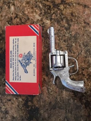 Vintage Hubley Big Horn Cap Gun And Unfired MIB - Boxed 2