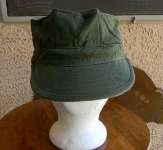 Vtg Usn Usmc Og - 107 Cotton Utility Cap Hat Propper Us Post Vietnam Size Medium
